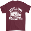 Daddy & Sons Best Friends for Life Mens T-Shirt Cotton Gildan Maroon