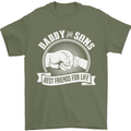 Daddy & Sons Best Friends for Life Mens T-Shirt Cotton Gildan Military Green