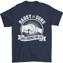 Daddy & Sons Best Friends for Life Mens T-Shirt Cotton Gildan Navy Blue