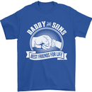Daddy & Sons Best Friends for Life Mens T-Shirt Cotton Gildan Royal Blue