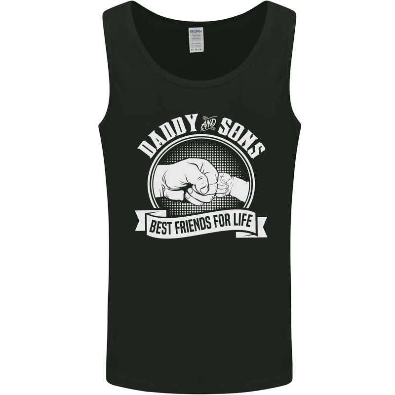 Daddy & Sons Best Friends for Life Mens Vest Tank Top Black