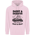 Daddy and Daughter Funny Father's Day Childrens Kids Hoodie Light Pink