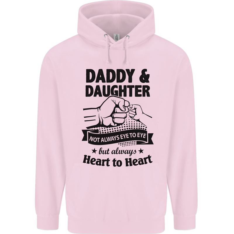 Daddy and Daughter Funny Father's Day Childrens Kids Hoodie Light Pink