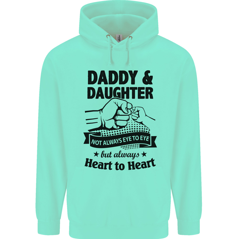 Daddy and Daughter Funny Father's Day Childrens Kids Hoodie Peppermint