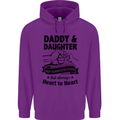 Daddy and Daughter Funny Father's Day Childrens Kids Hoodie Purple
