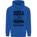 Daddy and Daughter Funny Father's Day Childrens Kids Hoodie Royal Blue
