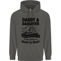 Daddy and Daughter Funny Father's Day Childrens Kids Hoodie Storm Grey