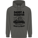 Daddy and Daughter Funny Father's Day Childrens Kids Hoodie Storm Grey