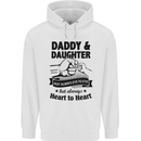 Daddy and Daughter Funny Father's Day Childrens Kids Hoodie White
