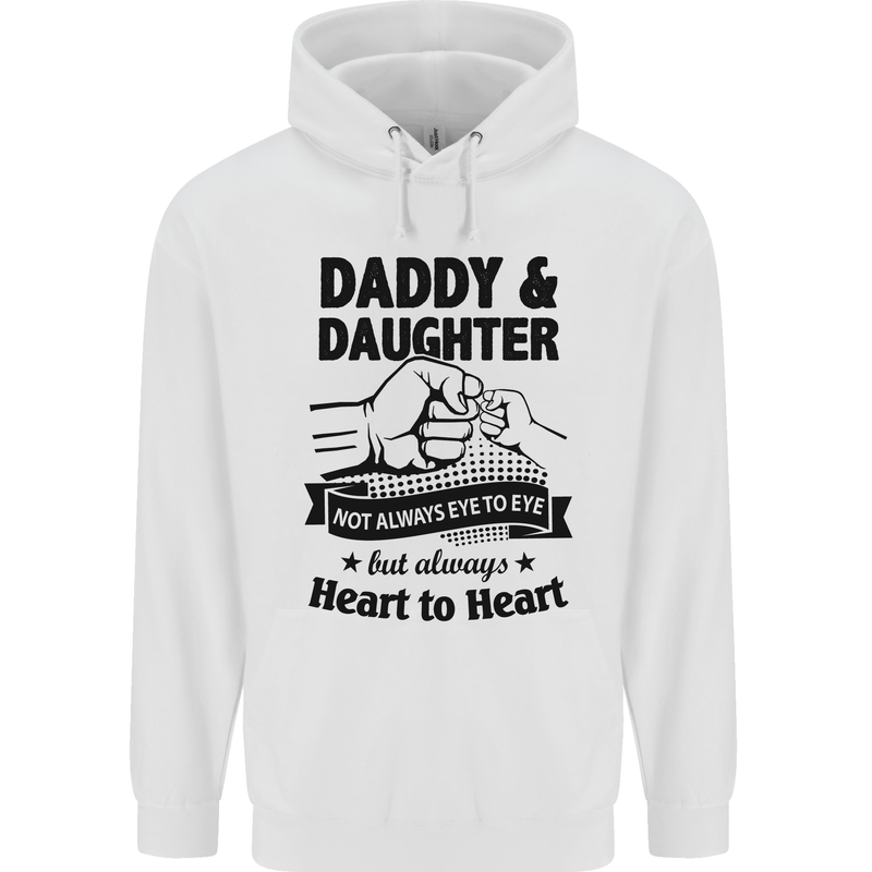 Daddy and Daughter Funny Father's Day Childrens Kids Hoodie White