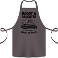 Daddy and Daughter Funny Father's Day Cotton Apron 100% Organic Dark Grey