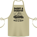 Daddy and Daughter Funny Father's Day Cotton Apron 100% Organic Khaki