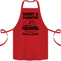 Daddy and Daughter Funny Father's Day Cotton Apron 100% Organic Red