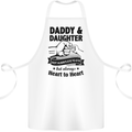 Daddy and Daughter Funny Father's Day Cotton Apron 100% Organic White