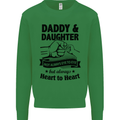 Daddy and Daughter Funny Father's Day Kids Sweatshirt Jumper Irish Green