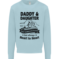 Daddy and Daughter Funny Father's Day Kids Sweatshirt Jumper Light Blue
