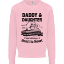 Daddy and Daughter Funny Father's Day Kids Sweatshirt Jumper Light Pink