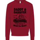 Daddy and Daughter Funny Father's Day Kids Sweatshirt Jumper Red