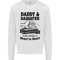 Daddy and Daughter Funny Father's Day Kids Sweatshirt Jumper White