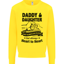 Daddy and Daughter Funny Father's Day Kids Sweatshirt Jumper Yellow