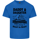 Daddy and Daughter Funny Father's Day Kids T-Shirt Childrens Royal Blue