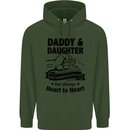 Daddy and Daughter Funny Father's Day Mens 80% Cotton Hoodie Forest Green