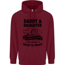 Daddy and Daughter Funny Father's Day Mens 80% Cotton Hoodie Maroon