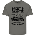 Daddy and Daughter Funny Father's Day Mens Cotton T-Shirt Tee Top Charcoal