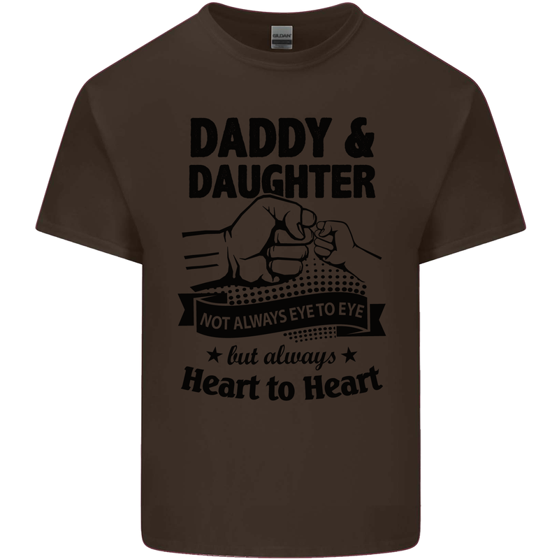 Daddy and Daughter Funny Father's Day Mens Cotton T-Shirt Tee Top Dark Chocolate