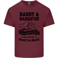 Daddy and Daughter Funny Father's Day Mens Cotton T-Shirt Tee Top Maroon