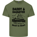 Daddy and Daughter Funny Father's Day Mens Cotton T-Shirt Tee Top Military Green