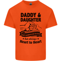 Daddy and Daughter Funny Father's Day Mens Cotton T-Shirt Tee Top Orange