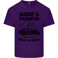 Daddy and Daughter Funny Father's Day Mens Cotton T-Shirt Tee Top Purple