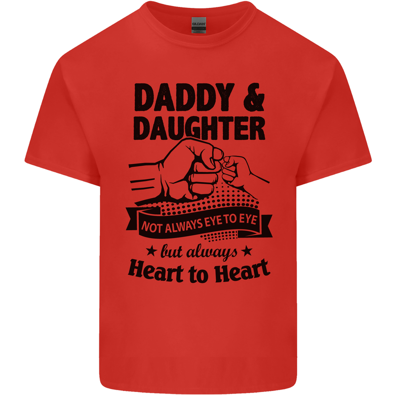Daddy and Daughter Funny Father's Day Mens Cotton T-Shirt Tee Top Red