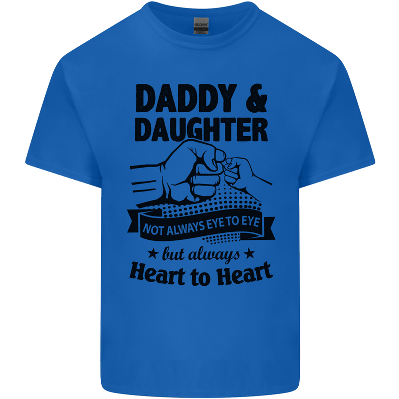 Daddy and Daughter Funny Father's Day Mens Cotton T-Shirt Tee Top Royal Blue