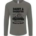Daddy and Daughter Funny Father's Day Mens Long Sleeve T-Shirt Charcoal