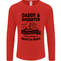 Daddy and Daughter Funny Father's Day Mens Long Sleeve T-Shirt Red