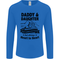 Daddy and Daughter Funny Father's Day Mens Long Sleeve T-Shirt Royal Blue