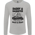Daddy and Daughter Funny Father's Day Mens Long Sleeve T-Shirt Sports Grey