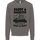 Daddy and Daughter Funny Father's Day Mens Sweatshirt Jumper Charcoal