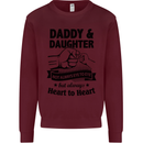 Daddy and Daughter Funny Father's Day Mens Sweatshirt Jumper Maroon