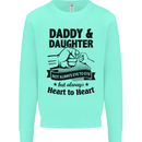 Daddy and Daughter Funny Father's Day Mens Sweatshirt Jumper Peppermint