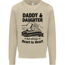 Daddy and Daughter Funny Father's Day Mens Sweatshirt Jumper Sand