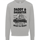 Daddy and Daughter Funny Father's Day Mens Sweatshirt Jumper Sports Grey