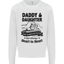 Daddy and Daughter Funny Father's Day Mens Sweatshirt Jumper White