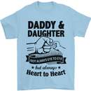 Daddy and Daughter Funny Father's Day Mens T-Shirt Cotton Gildan Light Blue
