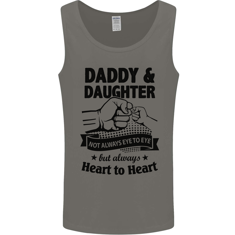 Daddy and Daughter Funny Father's Day Mens Vest Tank Top Charcoal