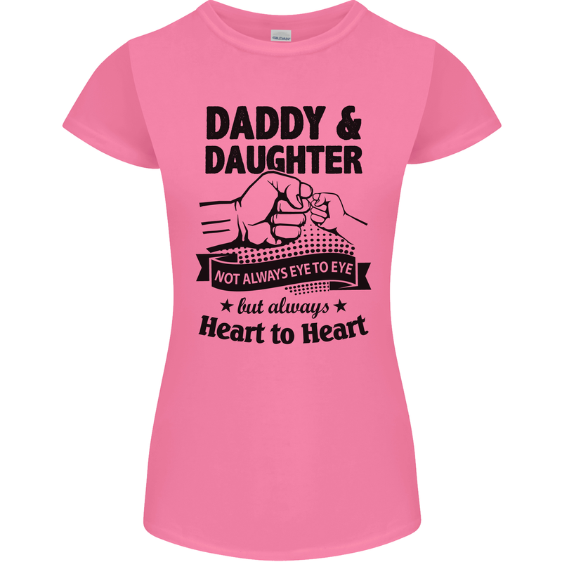 Daddy and Daughter Funny Father's Day Womens Petite Cut T-Shirt Azalea