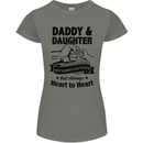 Daddy and Daughter Funny Father's Day Womens Petite Cut T-Shirt Charcoal