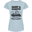 Daddy and Daughter Funny Father's Day Womens Petite Cut T-Shirt Light Blue